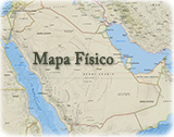 Mapa físico Arabia