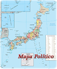 Mapa Politico Japão