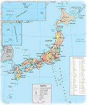 Mapa Japão