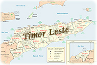 Mapa Timor Leste
