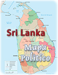 Mapa politico Sri Lanka