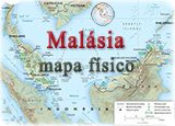 Mapa fisico Malasia