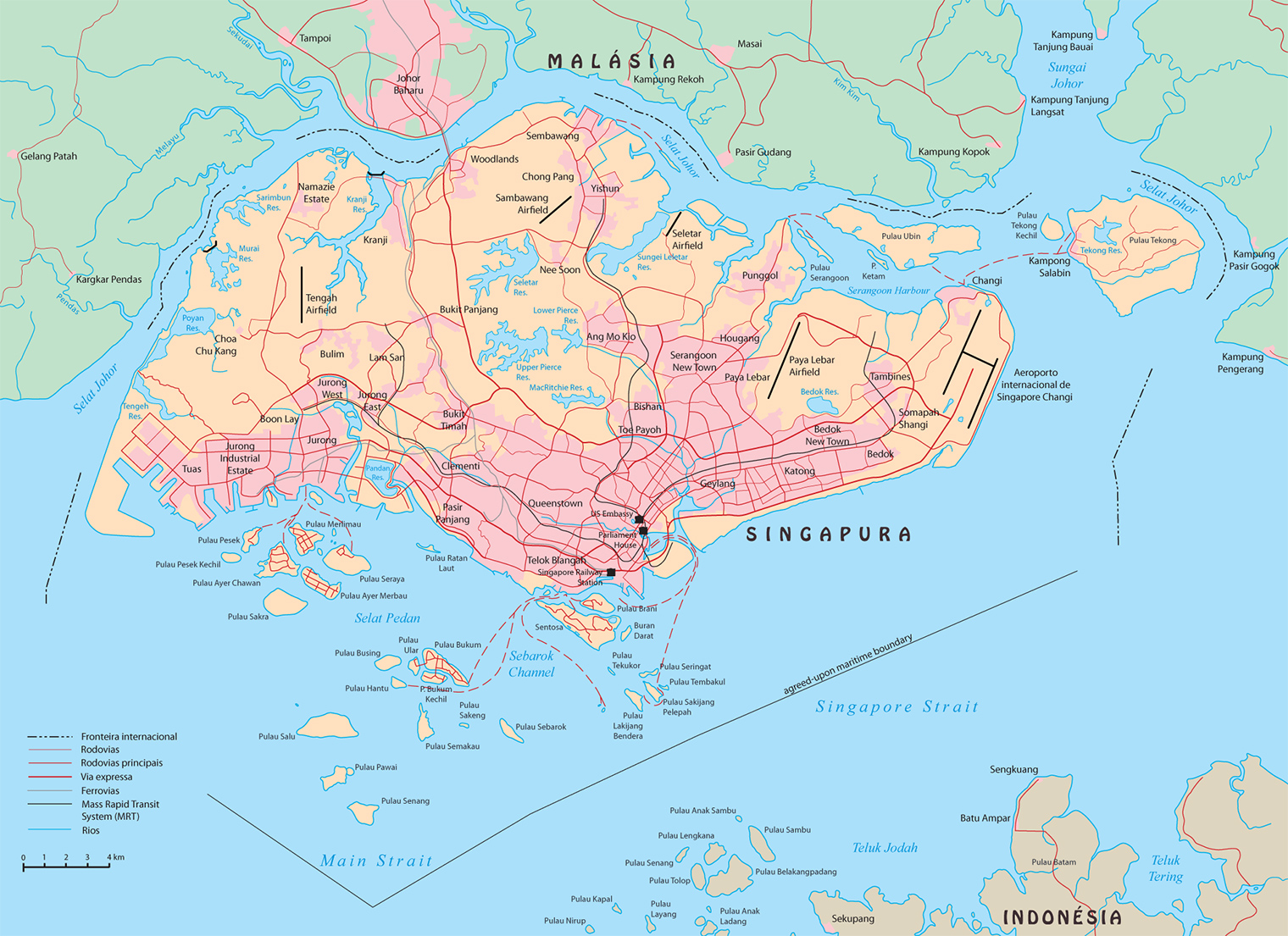 Mapa Singapura